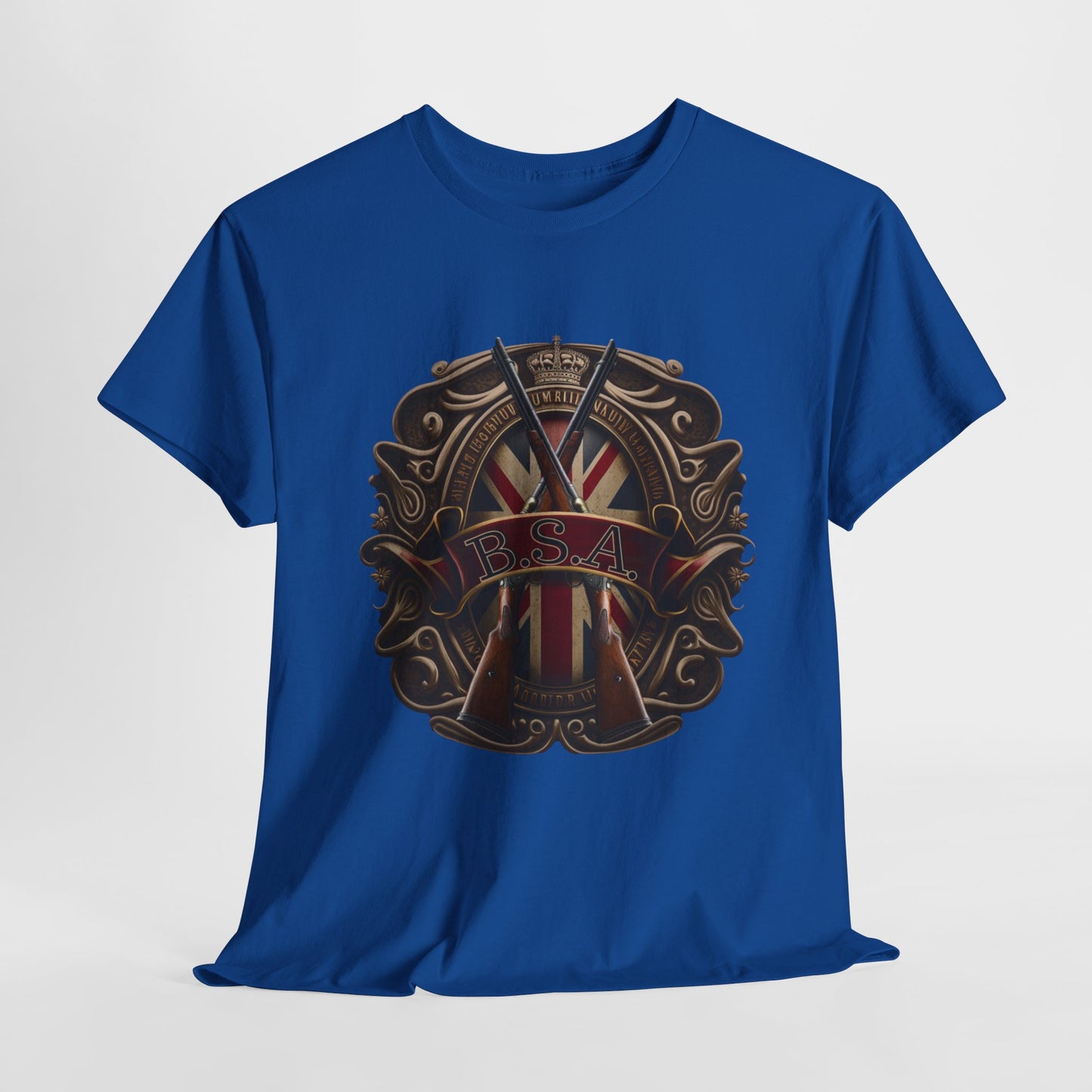 Classic BSA Motorcycles T-Shirt - Gildan® 5000 Heavy Cotton™, Perfect for Riders & Collectors