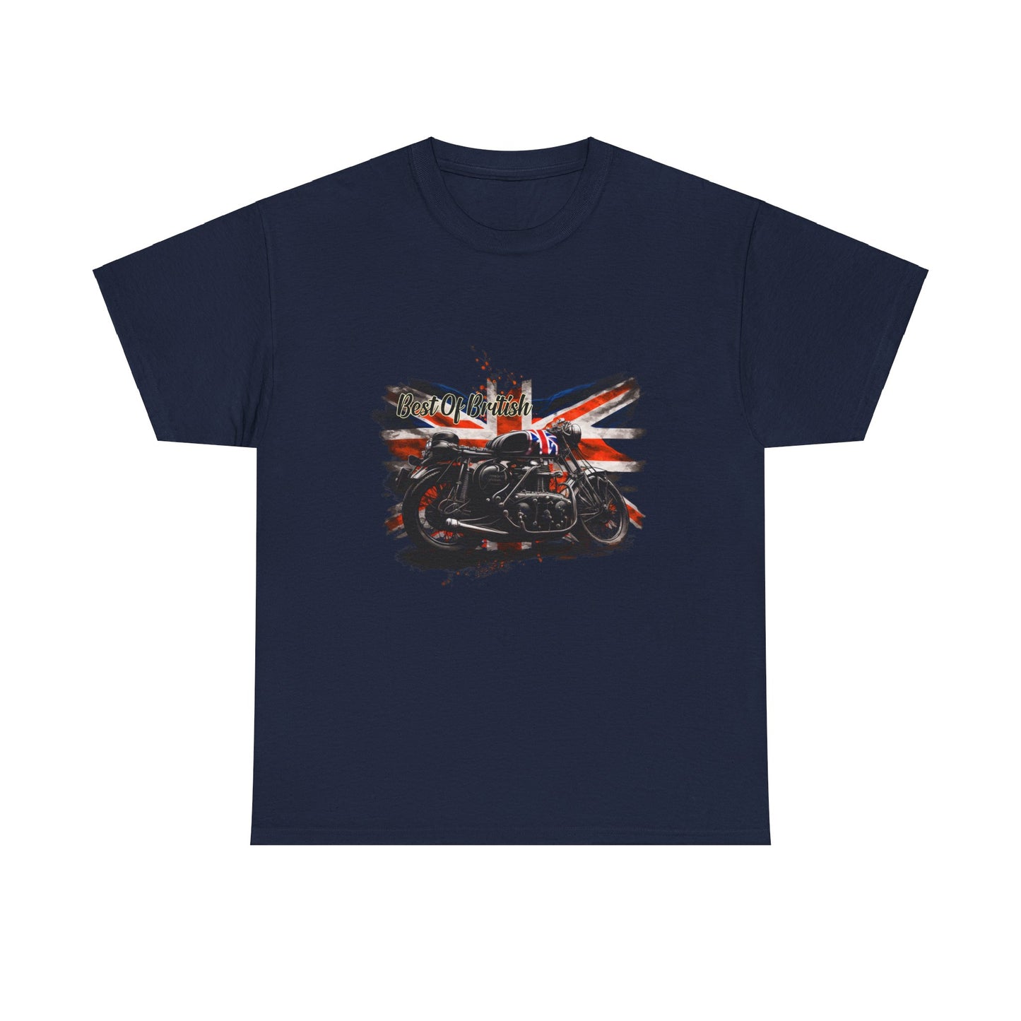 Classic Fit Best of British Biker Shirt - Double-Needle Hems