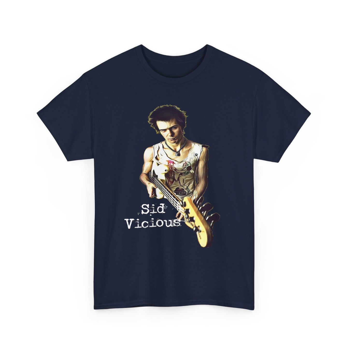 Sid Vicious Design Shirt: Stylish Edge in Heavy Cotton