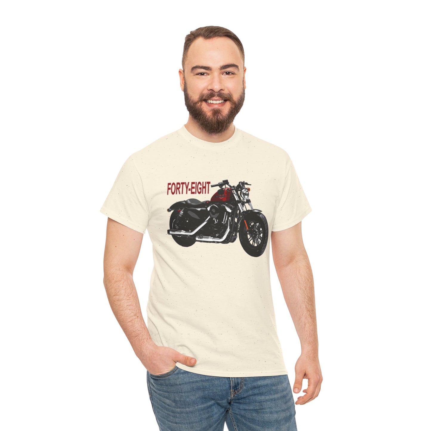 Harley Davidson 48 Unisex T-Shirt | Gildan® 5000 Heavy Cotton™ - Stylish & Comfortable, Great for Bikers of All Styles