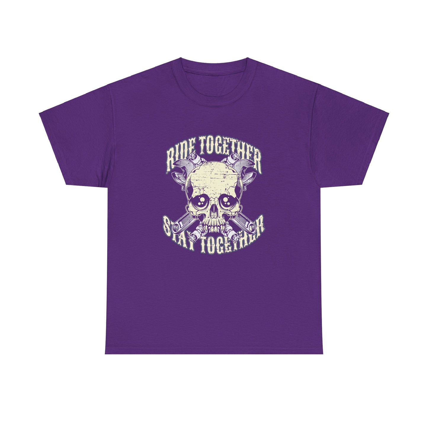 Ride Together, Stay Together T-Shirt | Gildan® 5000 Heavy Cotton™, Stylish and Classic Fit for True Bikers
