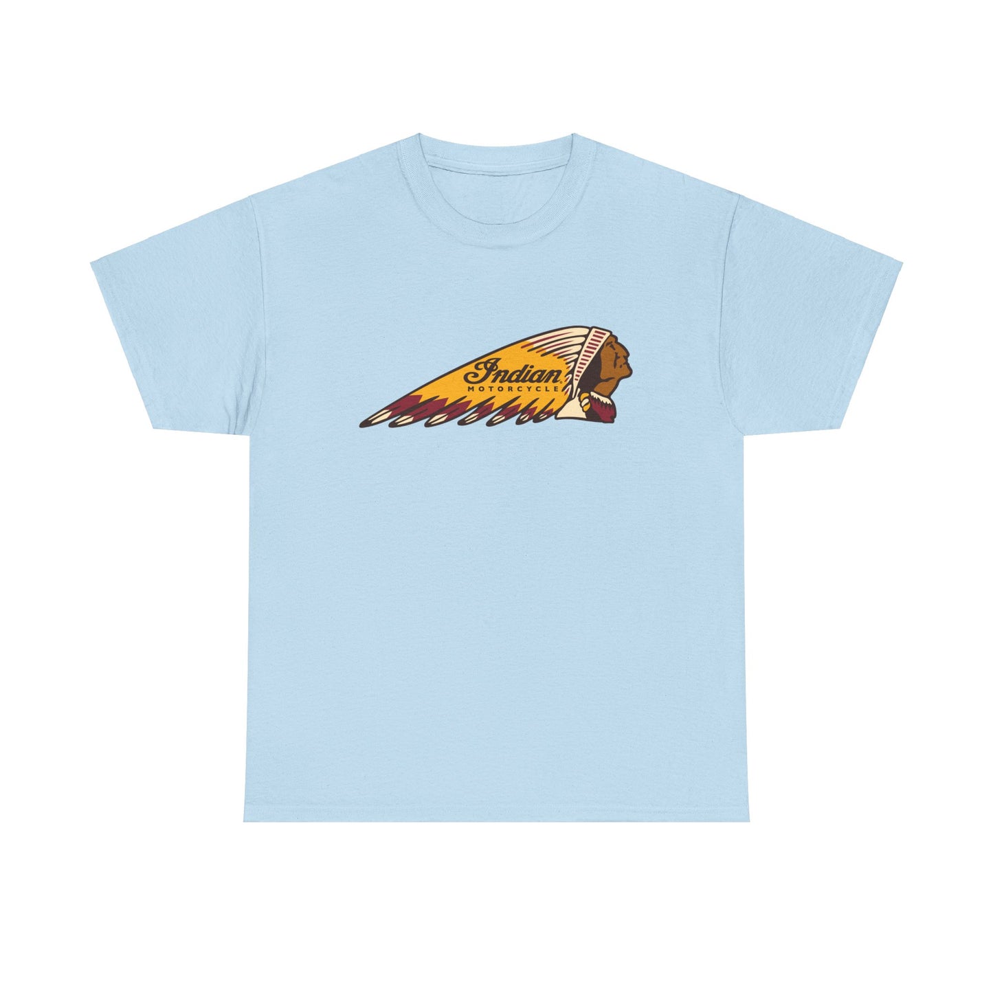 Indian Motorcycles Classic Tee - Gildan® 5000 Heavy Cotton™, Iconic Design, Perfect for Every Biker