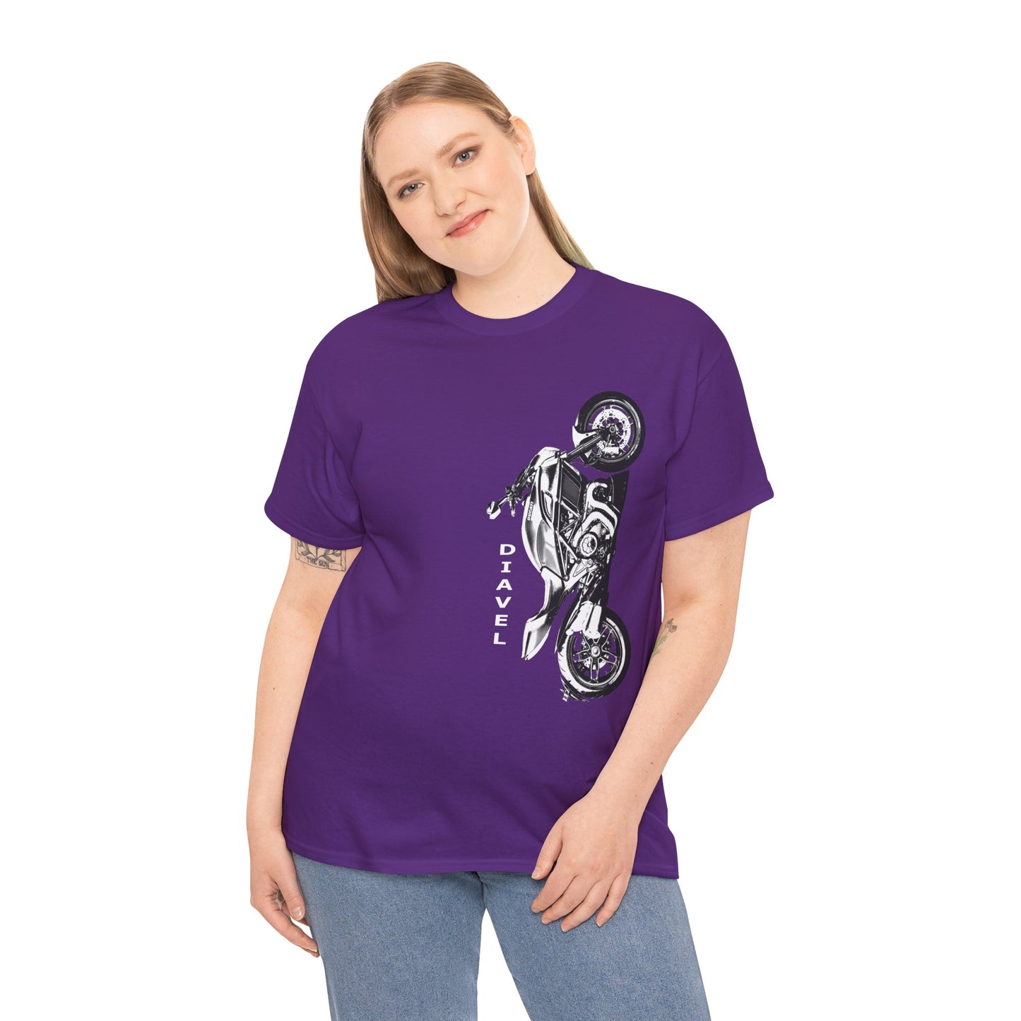 Ducati Diavel Biker T-Shirt | Gildan® 5000 Heavy Cotton™ - Rugged Style, Classic Fit for Motorcycle Lovers