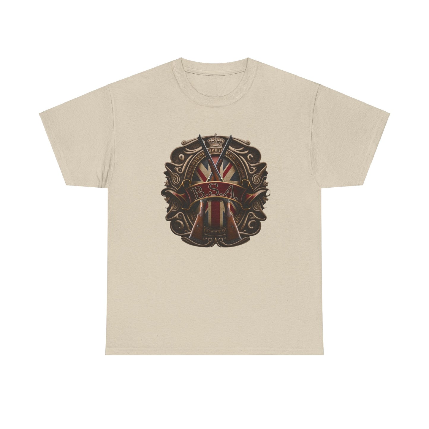 Classic BSA Motorcycles T-Shirt - Gildan® 5000 Heavy Cotton™, Perfect for Riders & Collectors