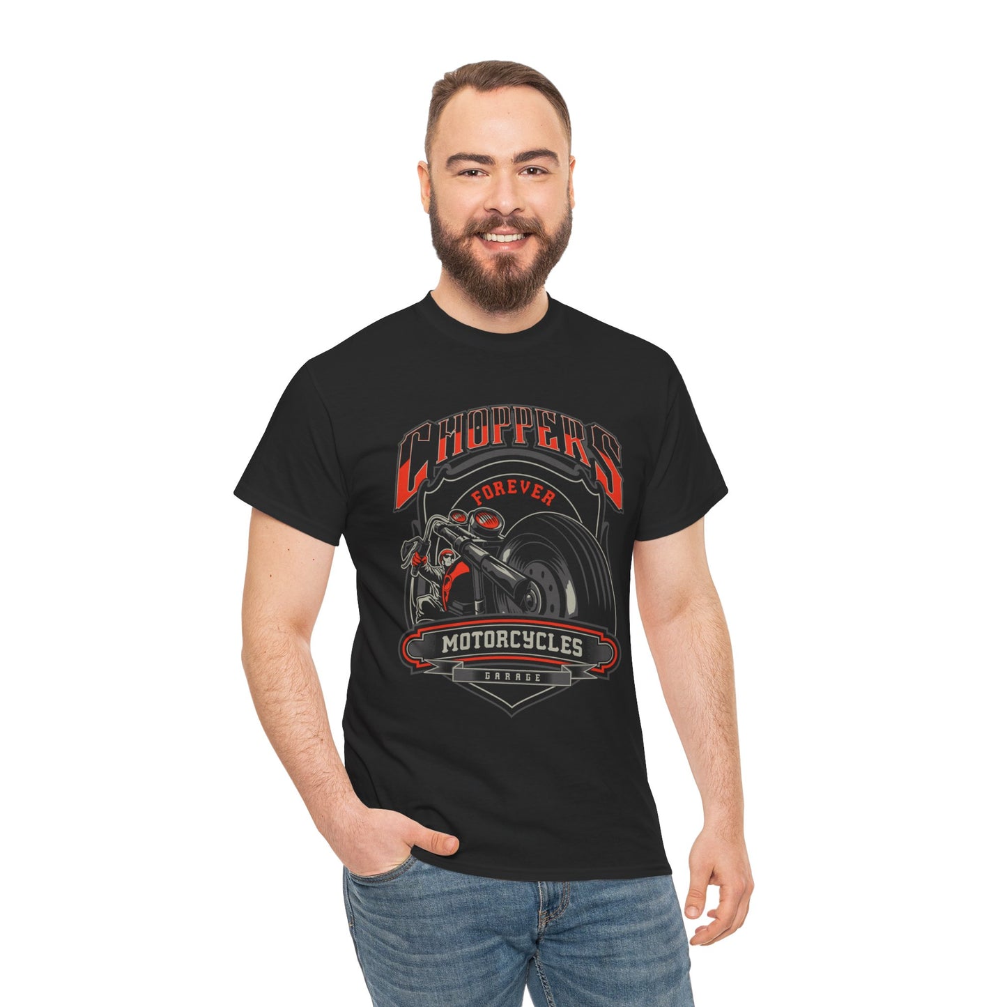 Choppers Forever Motorcycle T-Shirt - Quality Print, Classic Biker Fit