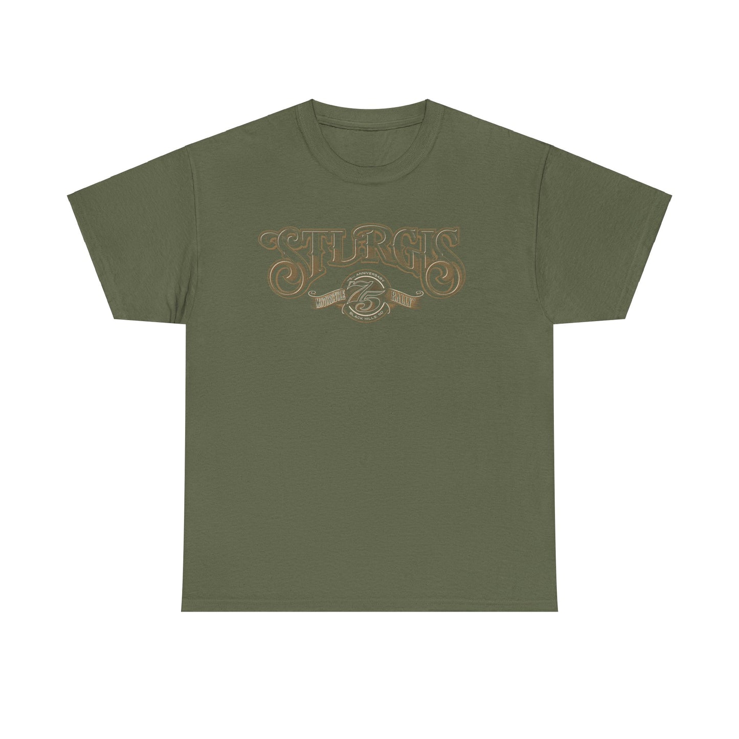 Sturgis 75th Tee - Gildan® 5000 Heavy Cotton™, Classic Midweight Fabric