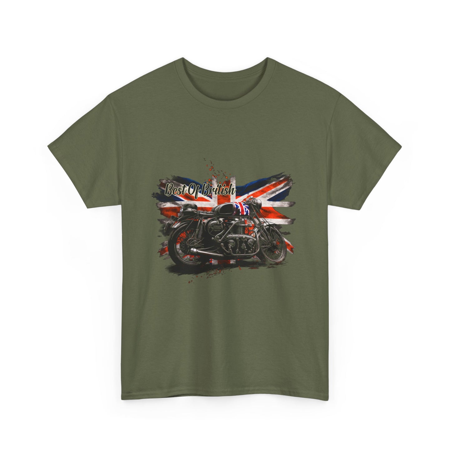Classic Fit Best of British Biker Shirt - Double-Needle Hems
