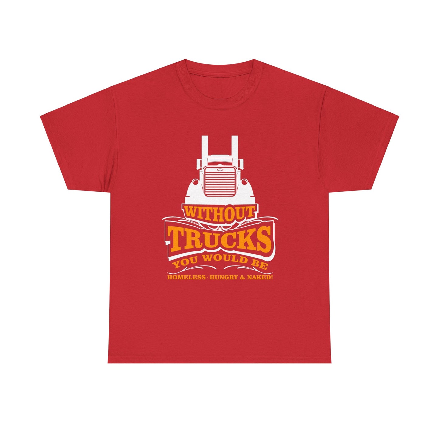 Edgy Trucker Style: Without Trucks You’d Be... Heavy Cotton Shirt
