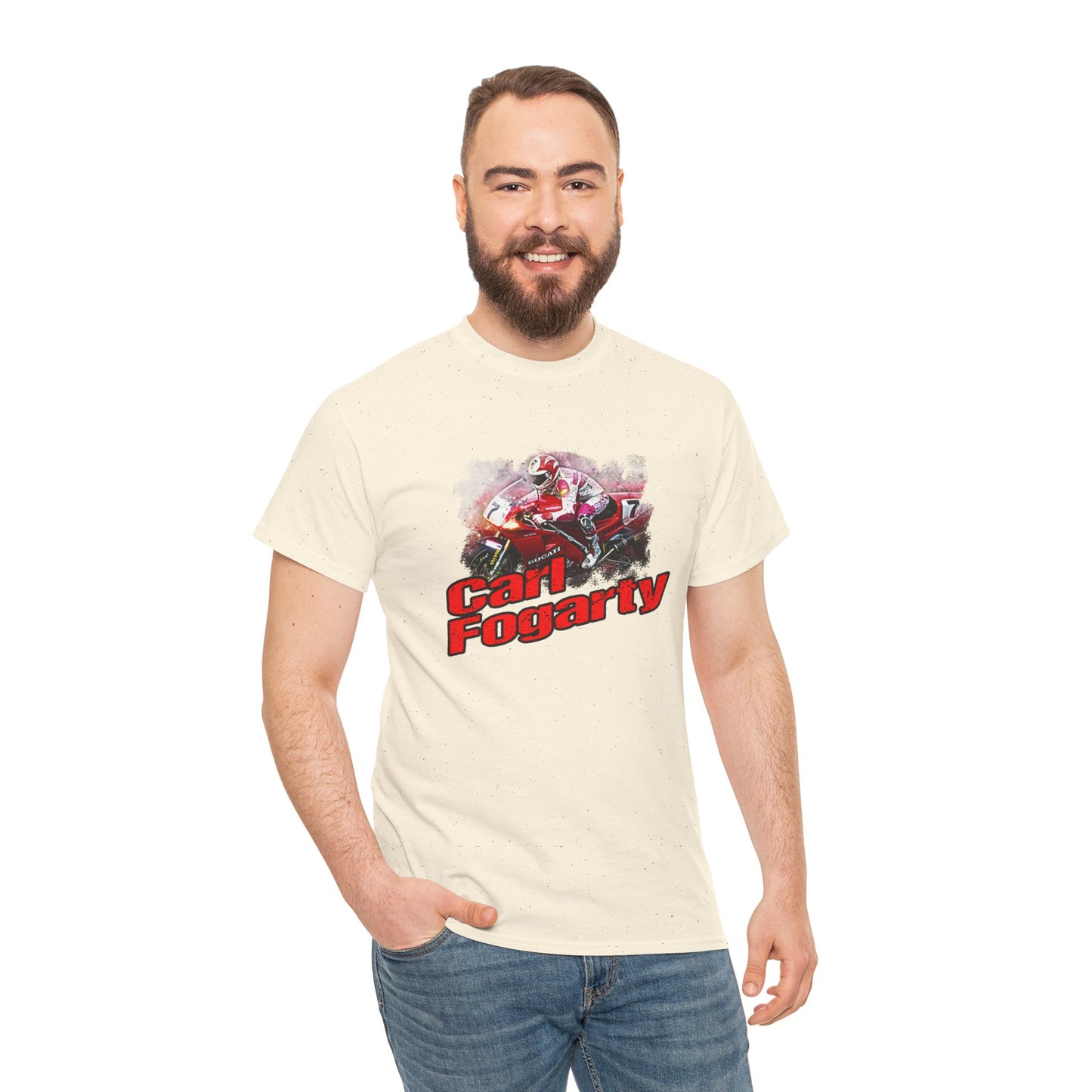 Heavy Cotton Carl Fogarty Motorcycle Legend Shirt