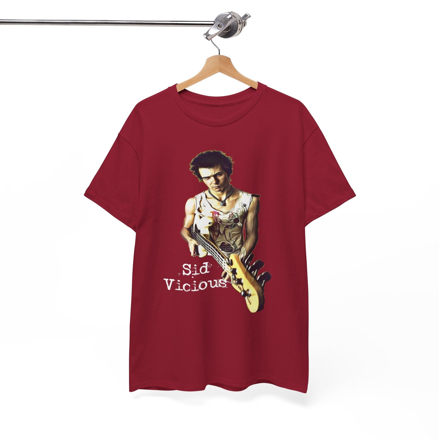 Sid Vicious Design Shirt: Stylish Edge in Heavy Cotton
