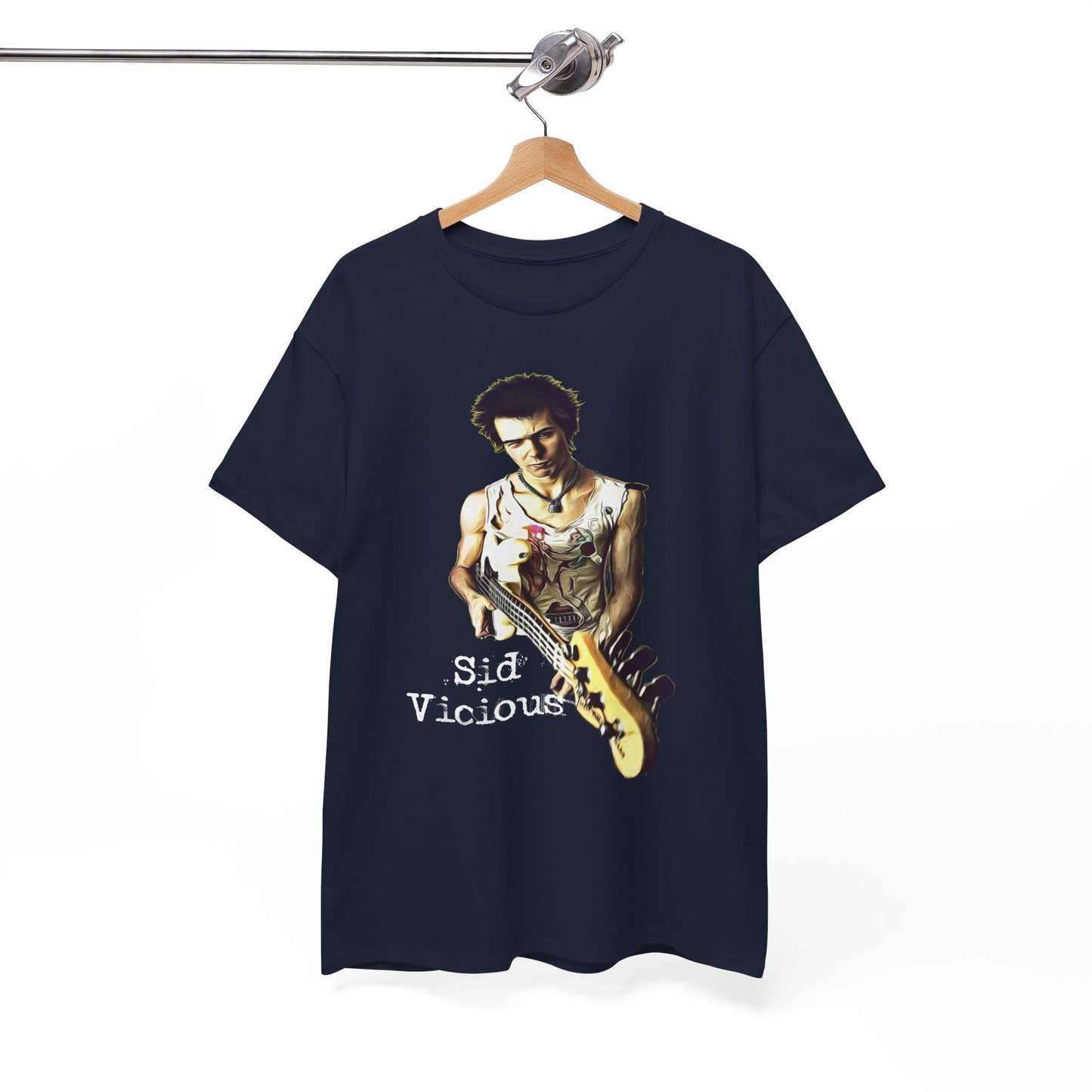 Sid Vicious Design Shirt: Stylish Edge in Heavy Cotton