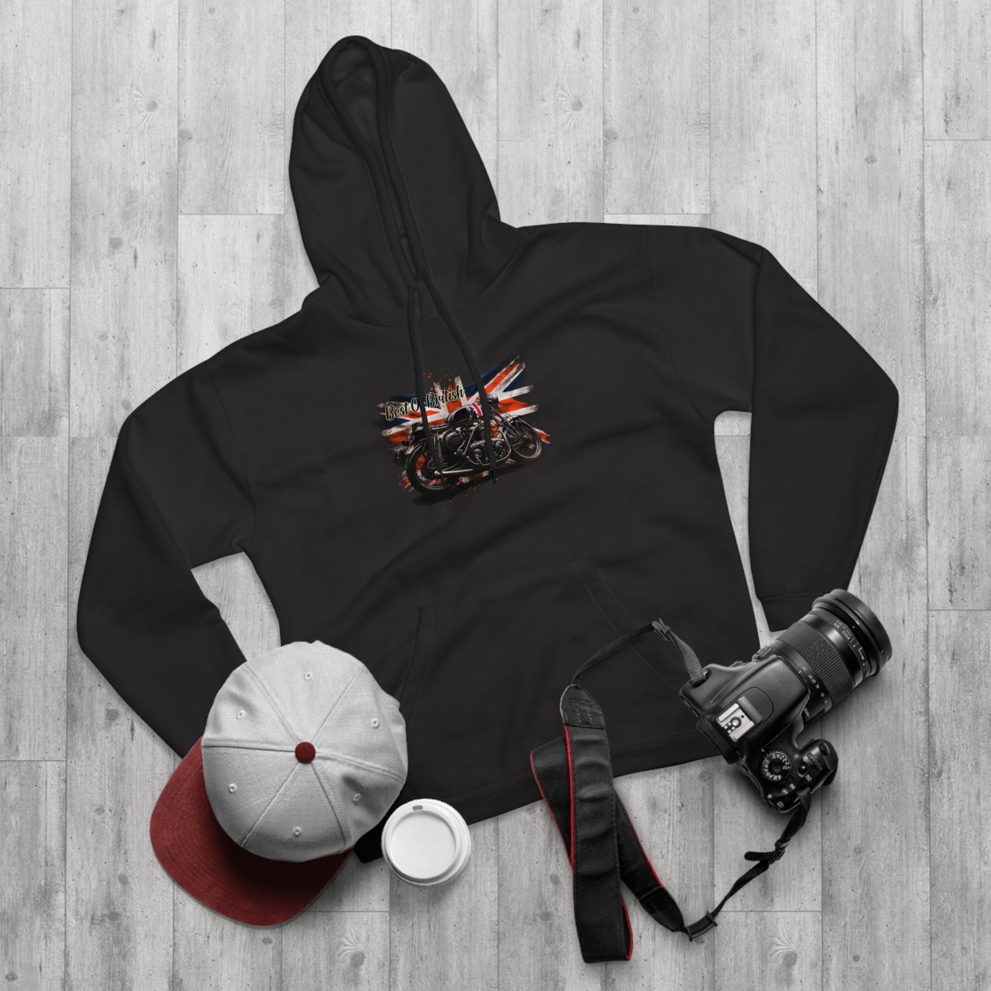 Classic Best Of British Biker Pullover Hoodie