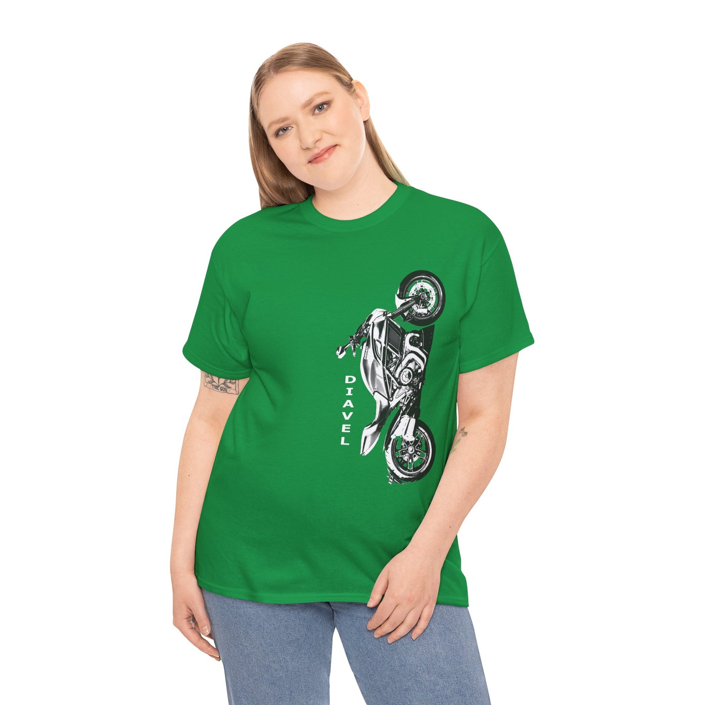 Ducati Diavel Biker T-Shirt | Gildan® 5000 Heavy Cotton™ - Rugged Style, Classic Fit for Motorcycle Lovers