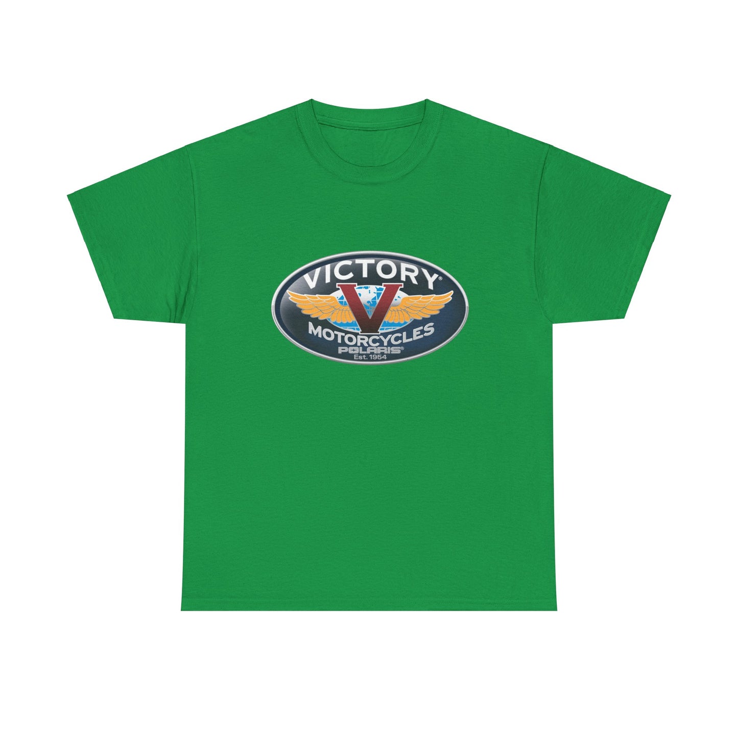 Victory Polaris Logo Tee - Gildan® 5000 Heavy Cotton™, Quality Fabric for the Modern Biker