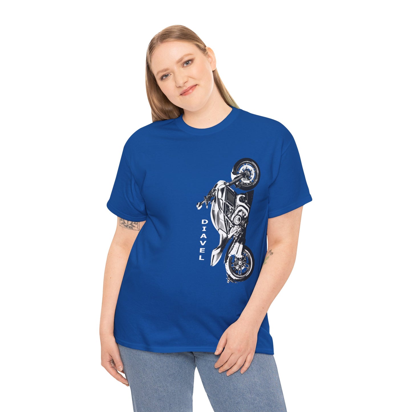 Ducati Diavel Biker T-Shirt | Gildan® 5000 Heavy Cotton™ - Rugged Style, Classic Fit for Motorcycle Lovers