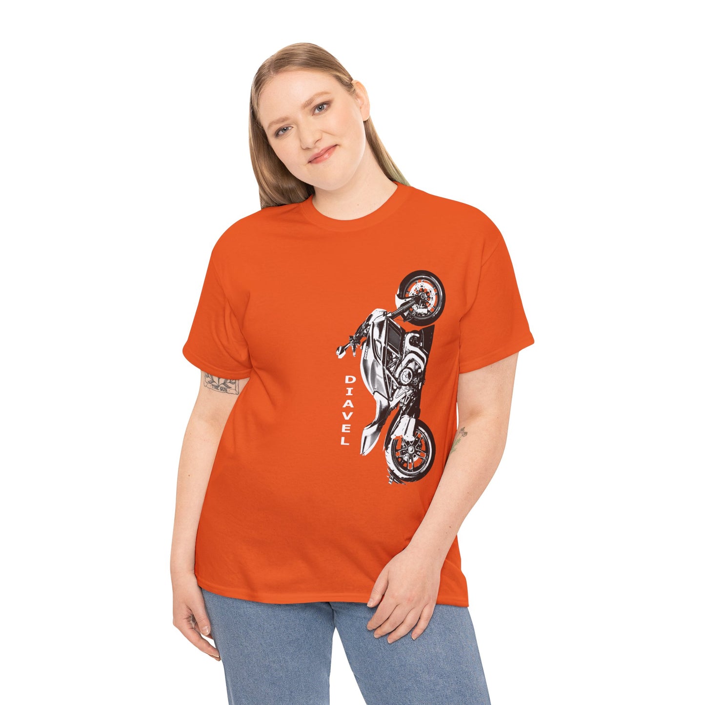 Ducati Diavel Biker T-Shirt | Gildan® 5000 Heavy Cotton™ - Rugged Style, Classic Fit for Motorcycle Lovers