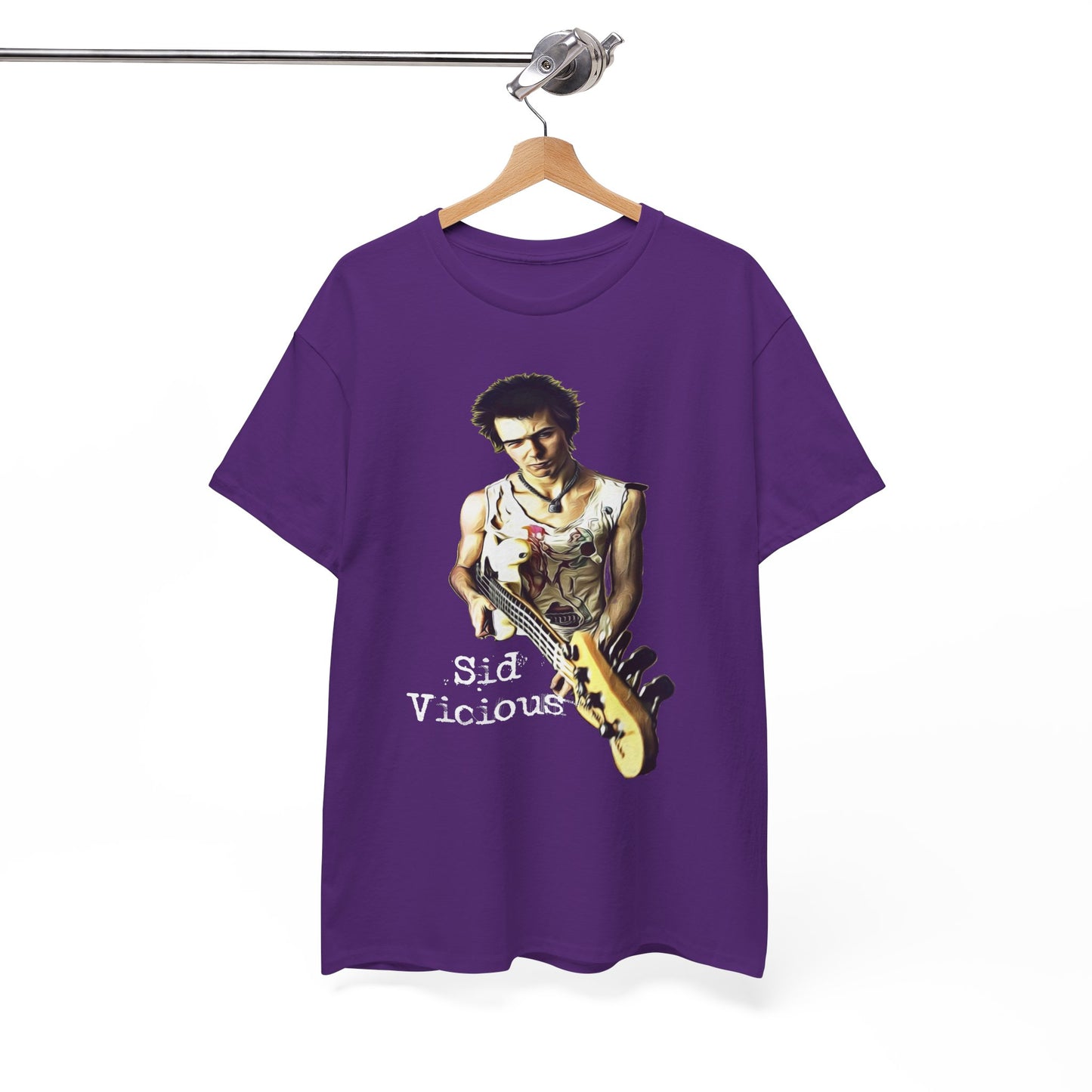 Sid Vicious Design Shirt: Stylish Edge in Heavy Cotton