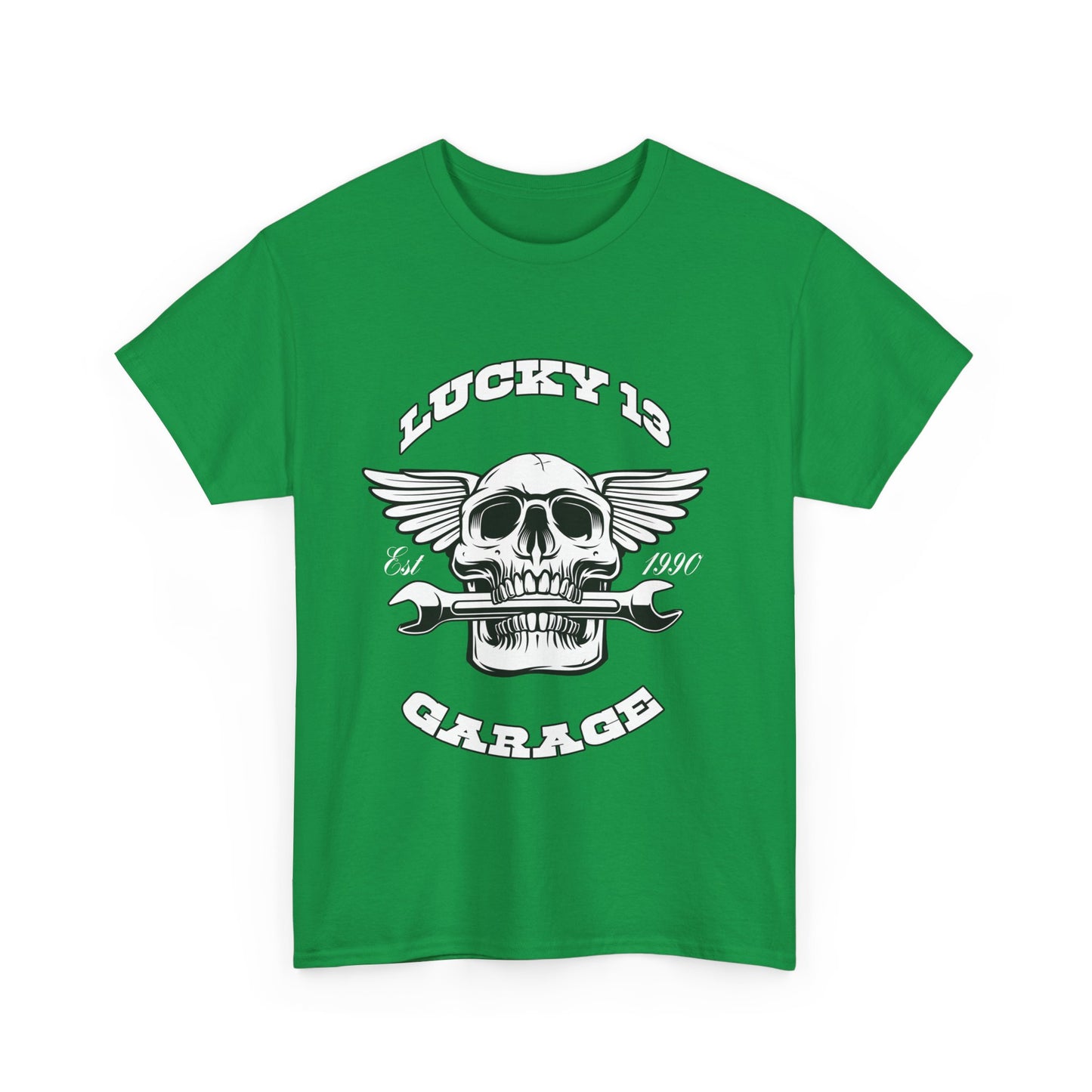 Lucky 13 Motorcycle Tee - Gildan® 5000 Heavy Cotton™, Iconic Design, Midweight Fabric for Everyday Wear