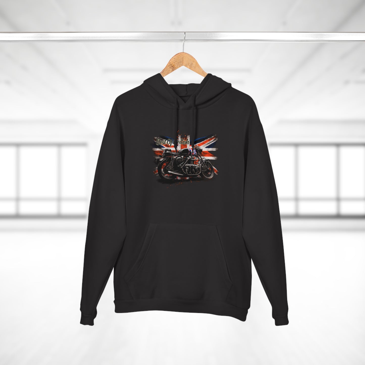 Classic Best Of British Biker Pullover Hoodie