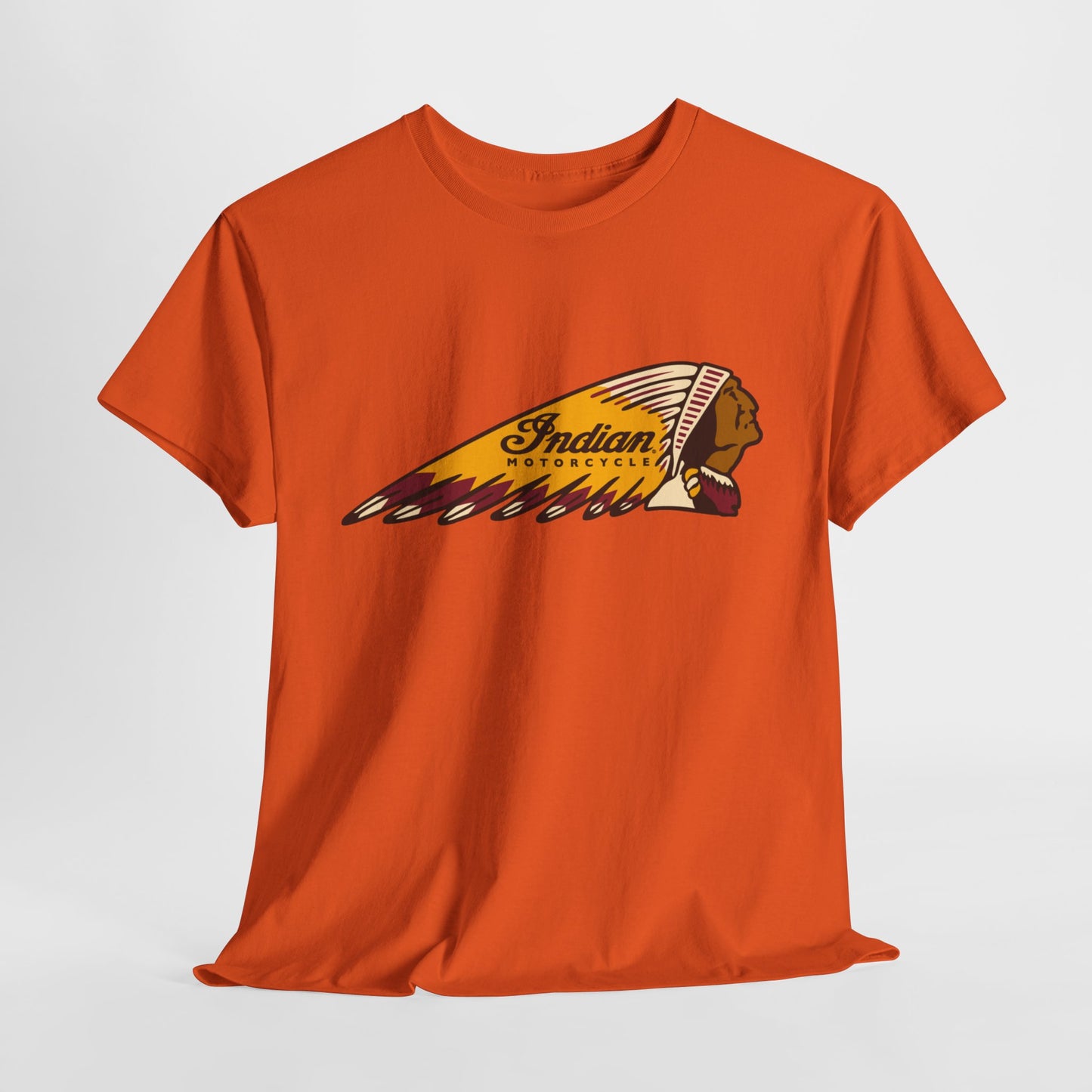Indian Motorcycles Classic Tee - Gildan® 5000 Heavy Cotton™, Iconic Design, Perfect for Every Biker