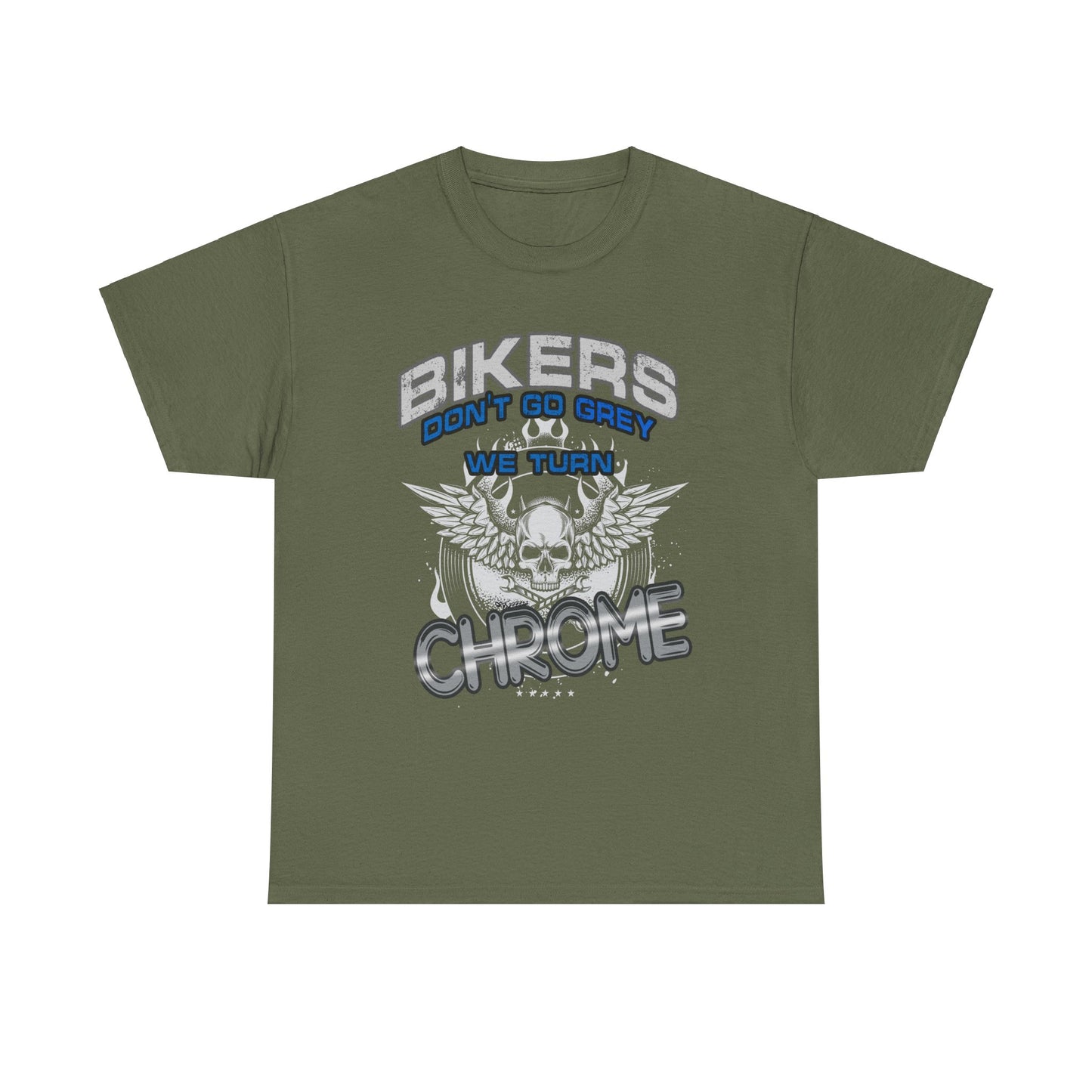 Bikers Don't Turn Grey... Tee - Gildan® 5000 Heavy Cotton™, Stylish, Comfortable & Built for the Open Road