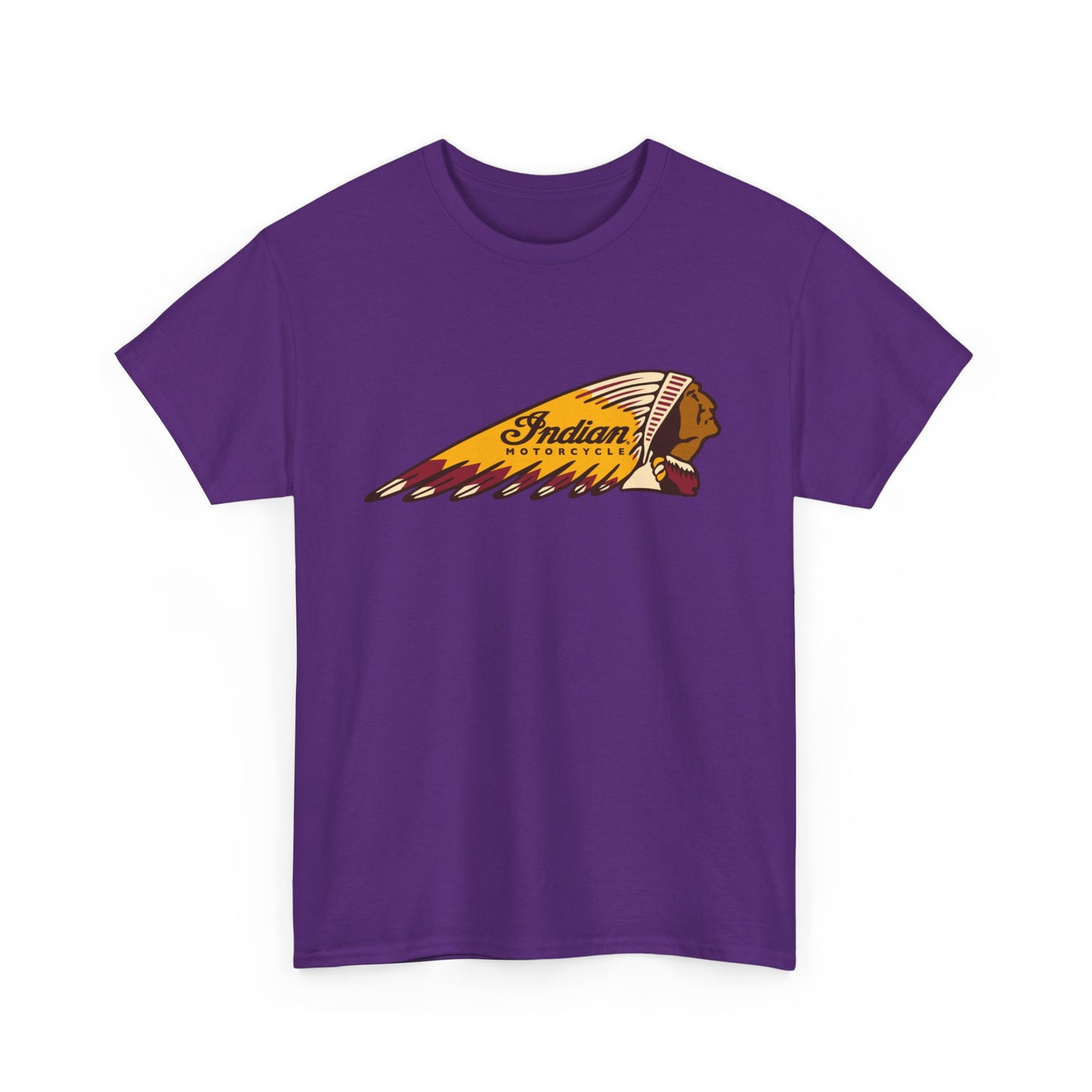 Indian Motorcycles Classic Tee - Gildan® 5000 Heavy Cotton™, Iconic Design, Perfect for Every Biker