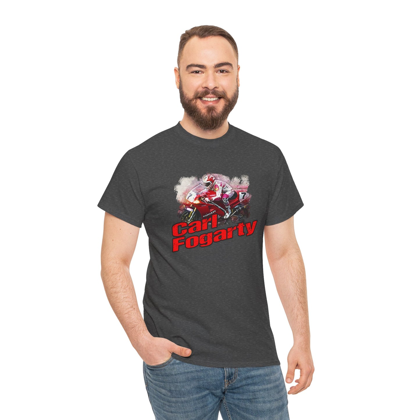 Heavy Cotton Carl Fogarty Motorcycle Legend Shirt
