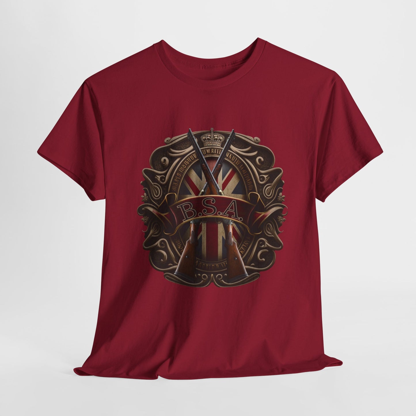 Classic BSA Motorcycles T-Shirt - Gildan® 5000 Heavy Cotton™, Perfect for Riders & Collectors