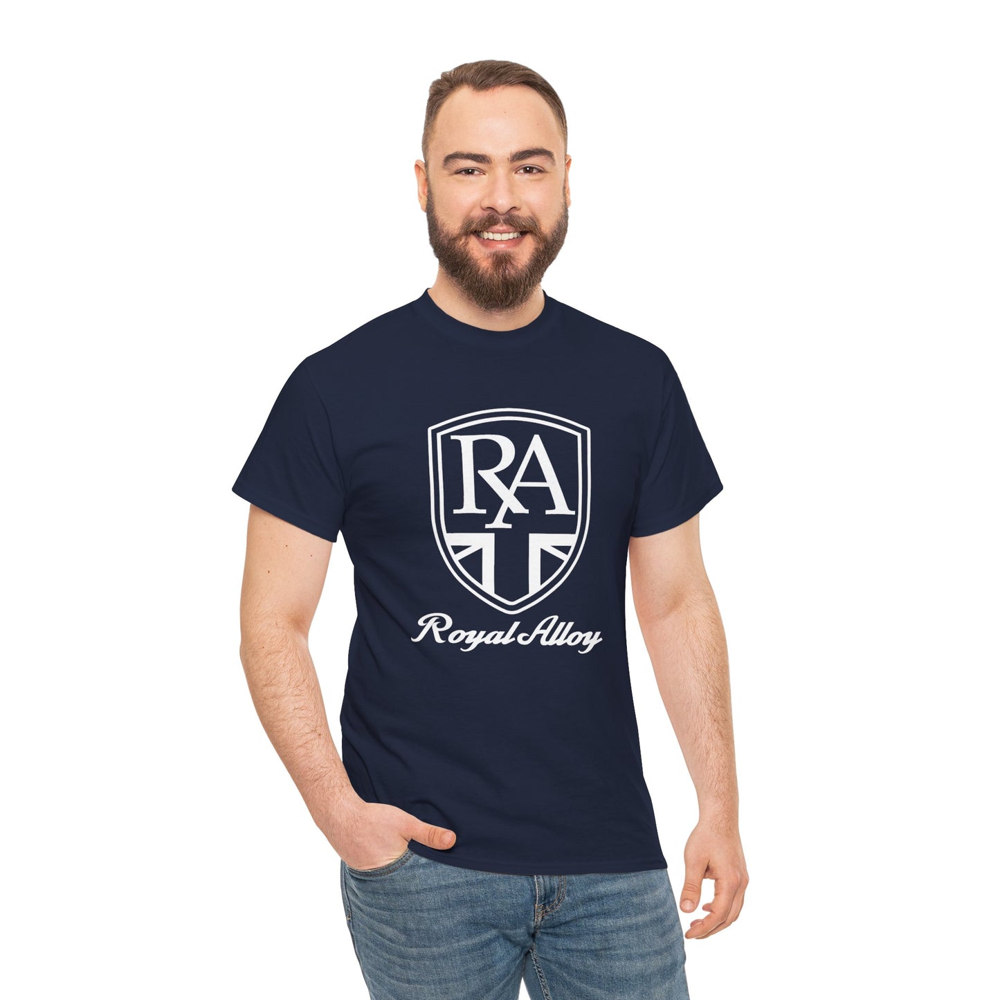 Sleek & Durable: Royal Alloy Scooter Tee in Heavy Cotton