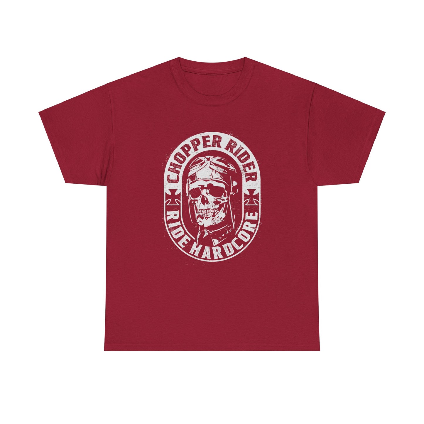 Chopper Rider Motorcycle Tee - Gildan® 5000 Heavy Cotton™, Durable Comfort for Every Ride