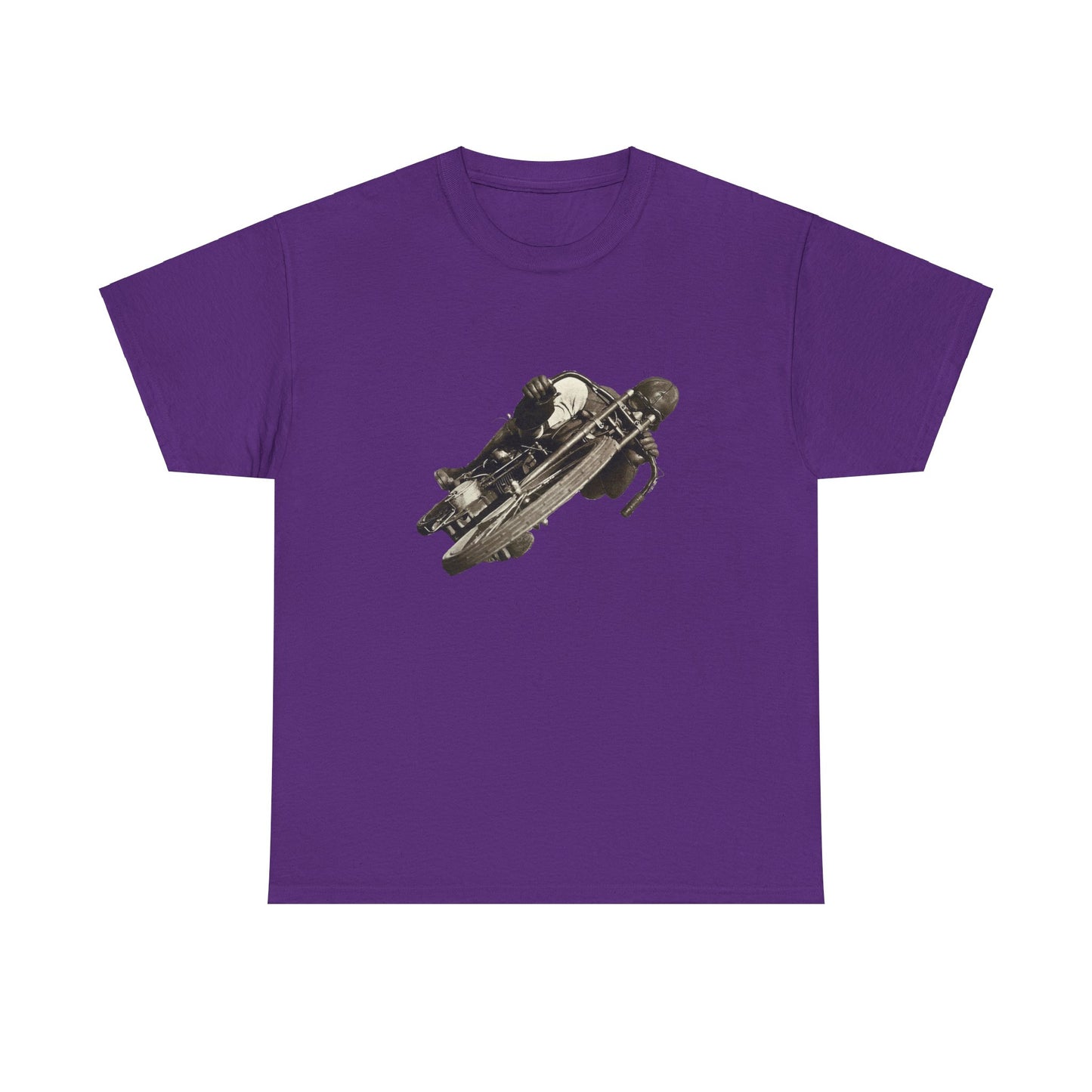 Stay Timeless with Leaning Hard Vintage Biker T-Shirt on Gildan 5000