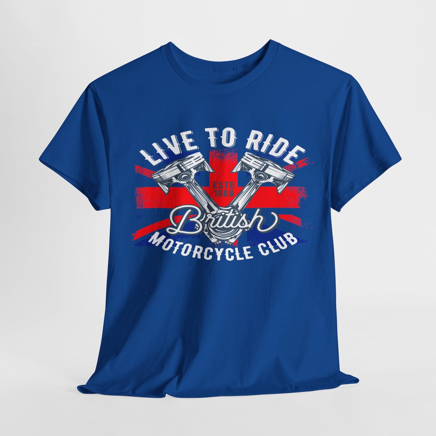 Live To Ride T-Shirt | Gildan® 5000 Heavy Cotton™ - Edgy Biker Style with Classic Fit