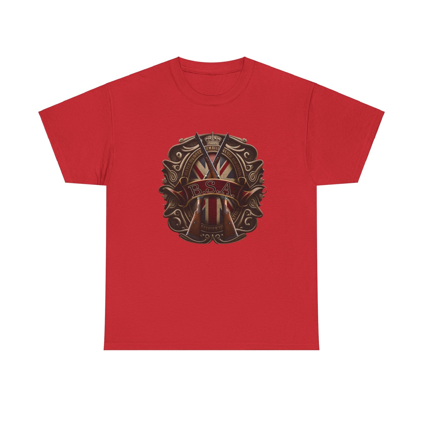 Classic BSA Motorcycles T-Shirt - Gildan® 5000 Heavy Cotton™, Perfect for Riders & Collectors