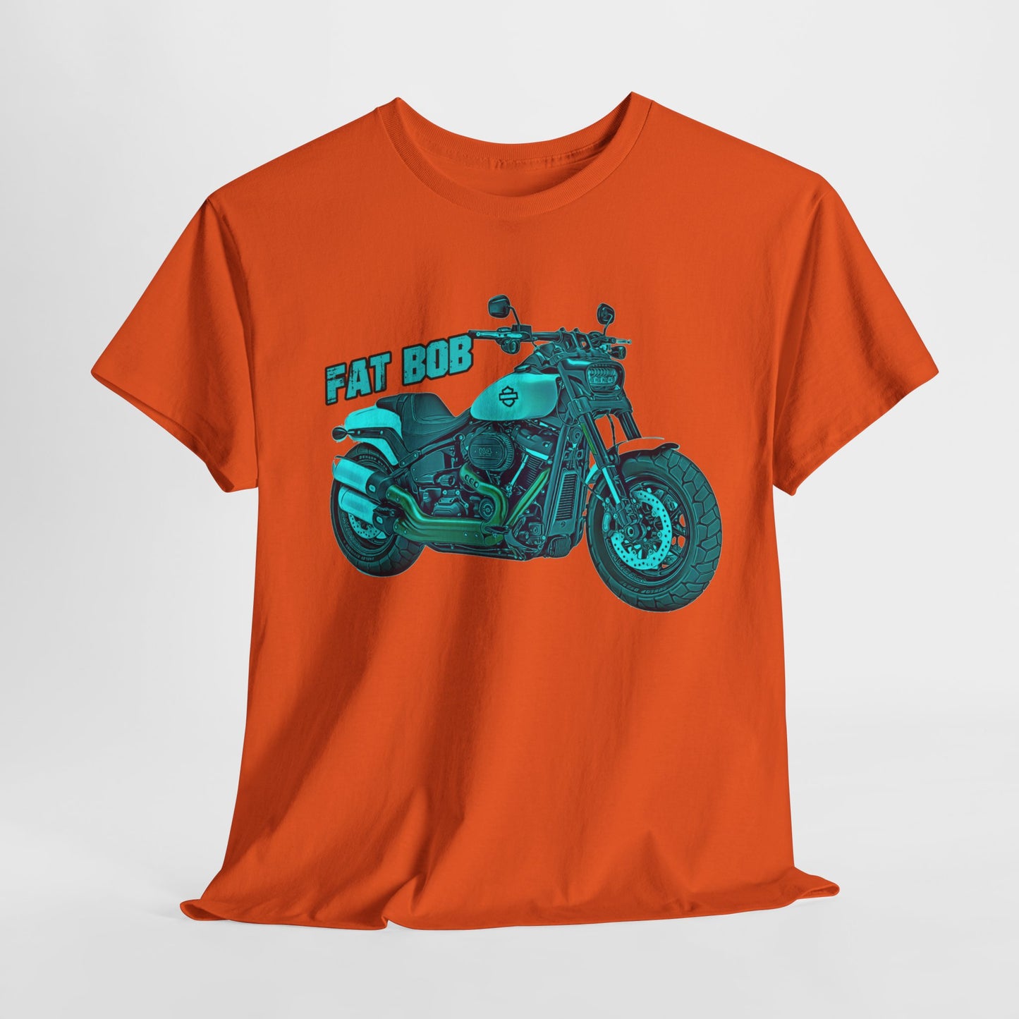Harley Davidson Fatbob T-Shirt - Gildan® 5000 Heavy Cotton™, Stylish & Durable for Motorcycle Lovers