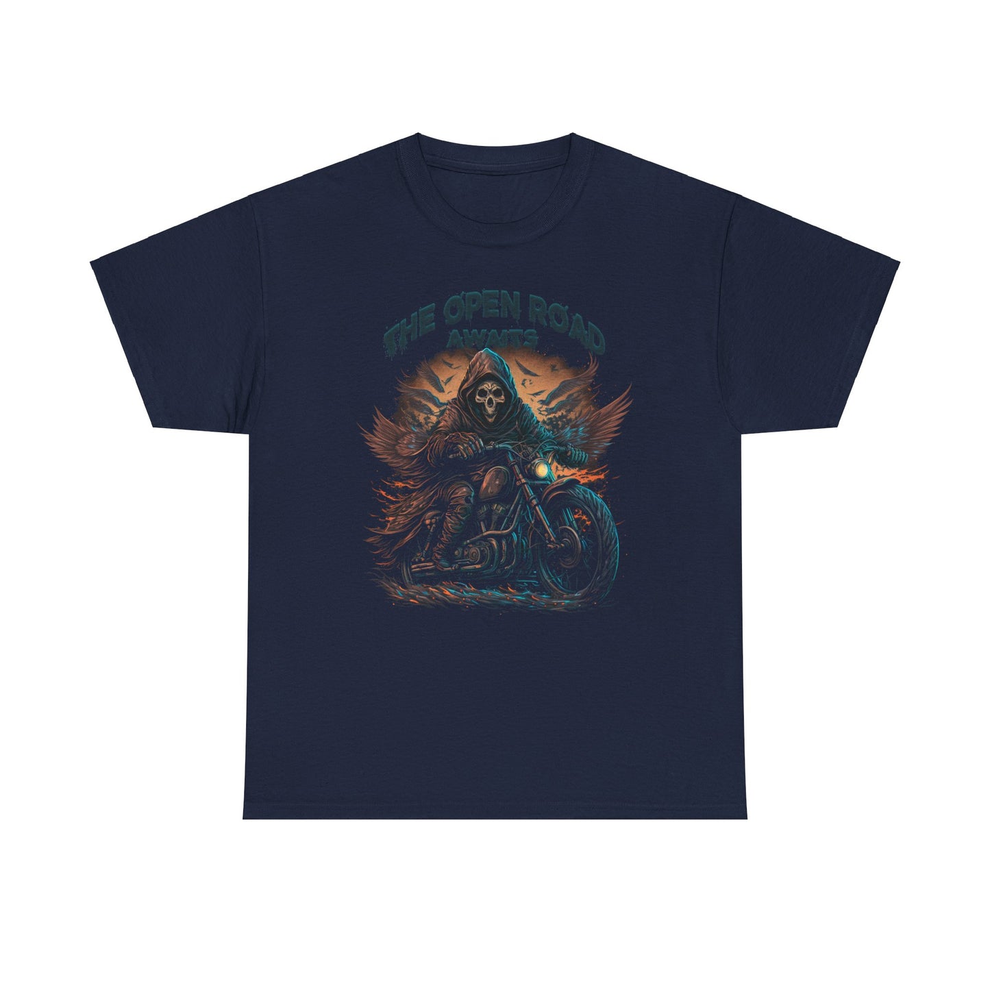 The Grim Reaper, The Open Road Awaits Shirt - Classic Fit for Endless Journeys