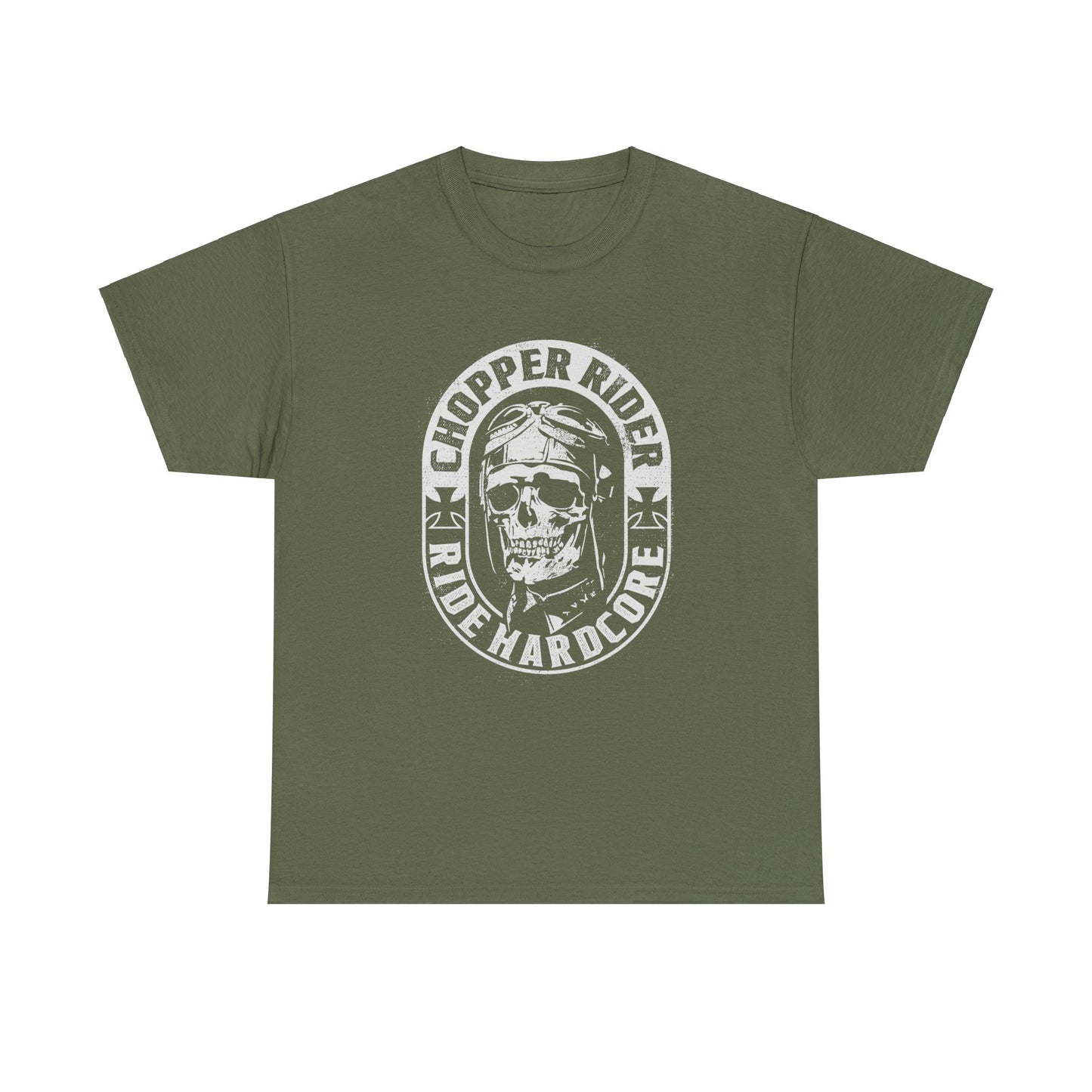 Chopper Rider Motorcycle Tee - Gildan® 5000 Heavy Cotton™, Durable Comfort for Every Ride