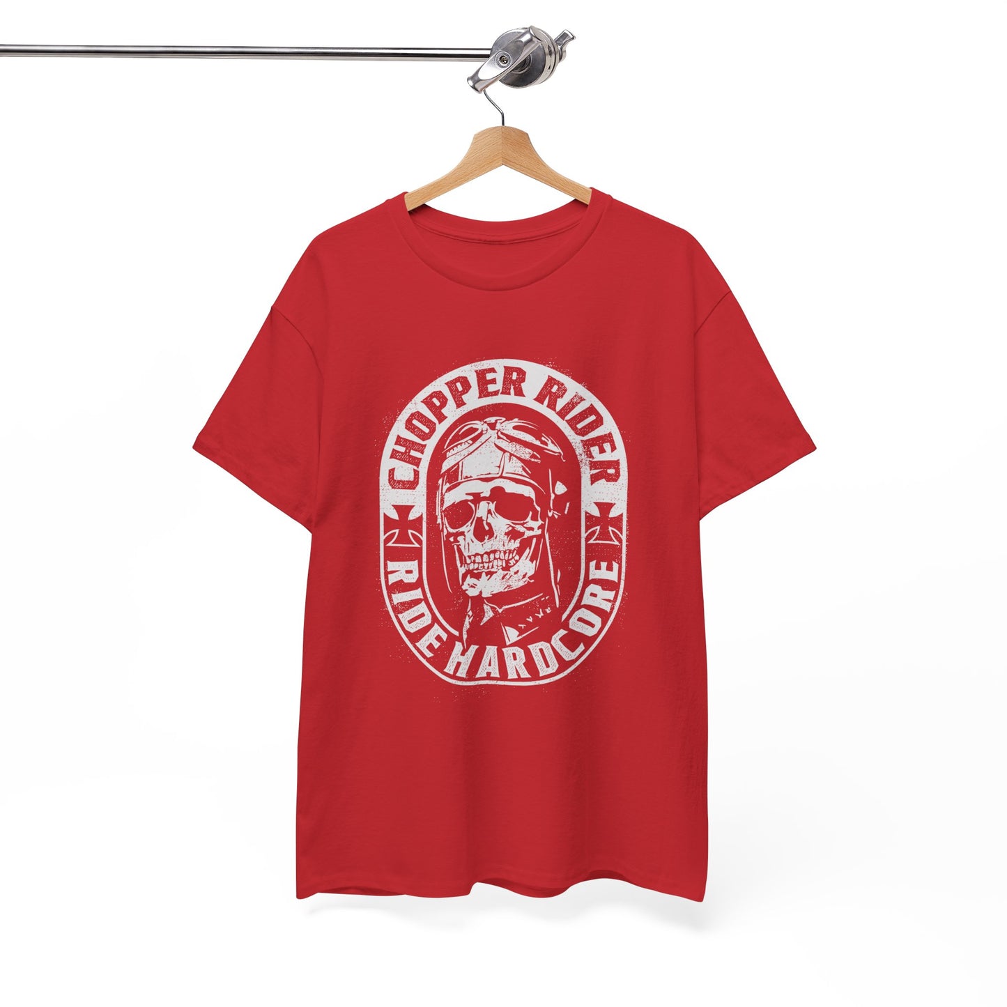 Chopper Rider Motorcycle Tee - Gildan® 5000 Heavy Cotton™, Durable Comfort for Every Ride
