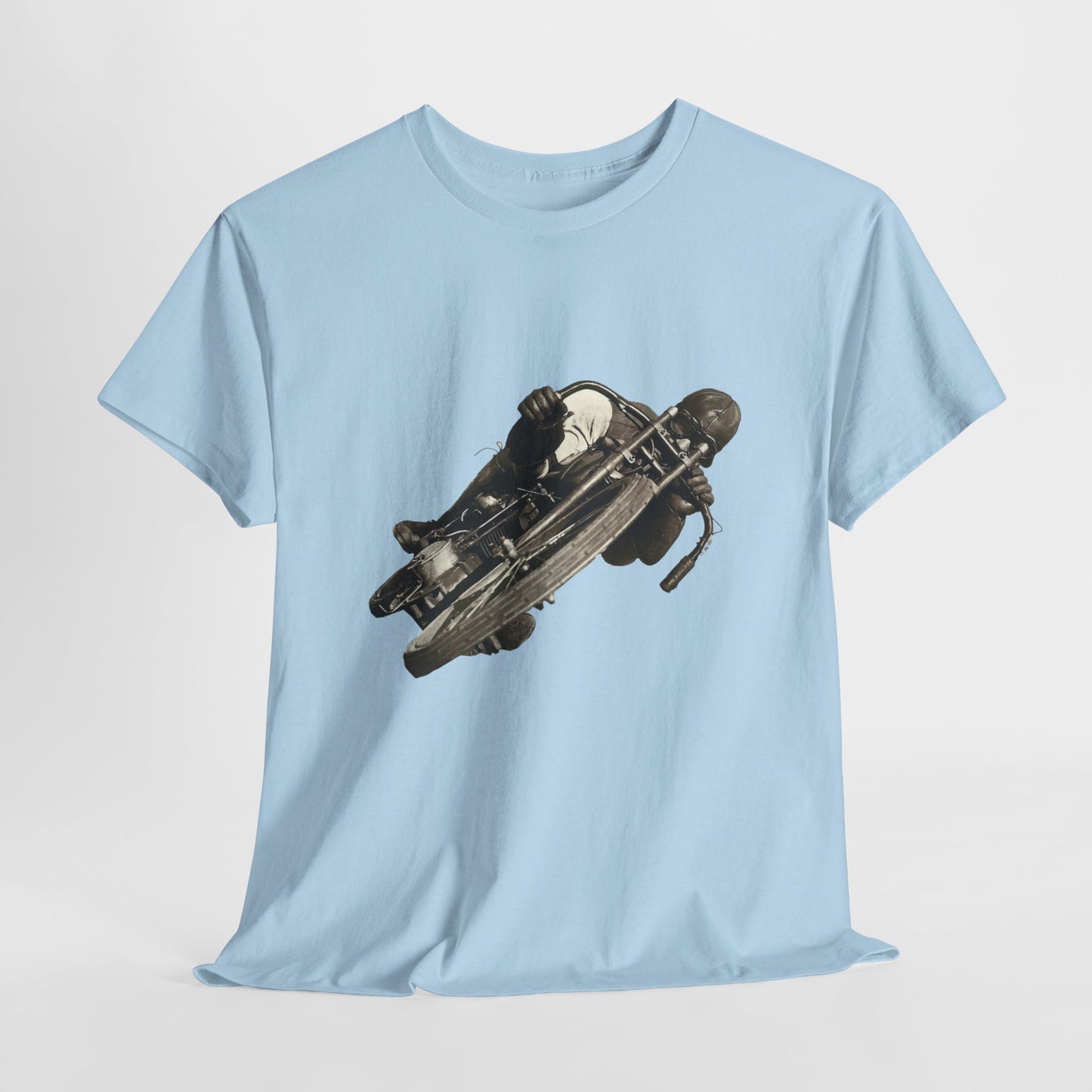 Stay Timeless with Leaning Hard Vintage Biker T-Shirt on Gildan 5000