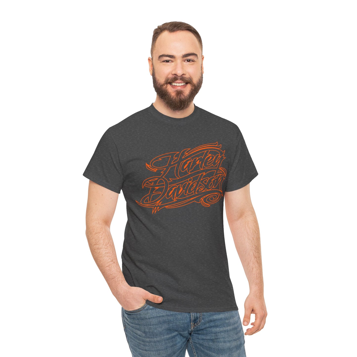 Harley Davidson Classic Fit Tee: Stylish Heavy Cotton Comfort