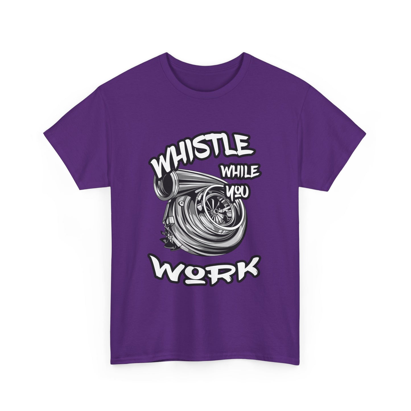 Whistle While You Work Trucker Tee - Gildan® 5000 Heavy Cotton™ Adult T-Shirt, Classic Fit & Durable Comfort