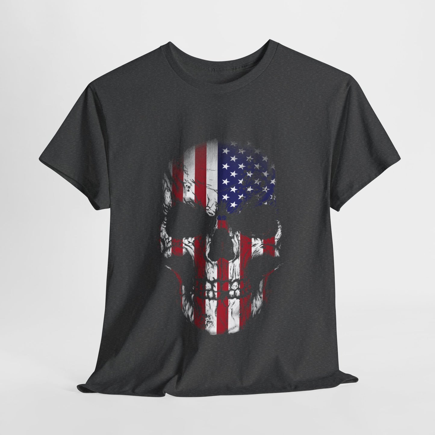 Rock the Classic Fit USA Skull Flag Tee