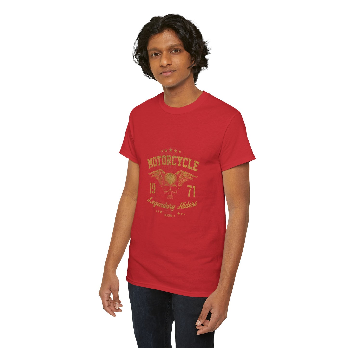Classic Biker Vibes: Gildan® Heavy Cotton Motorcycle Legend 1971 Shirt