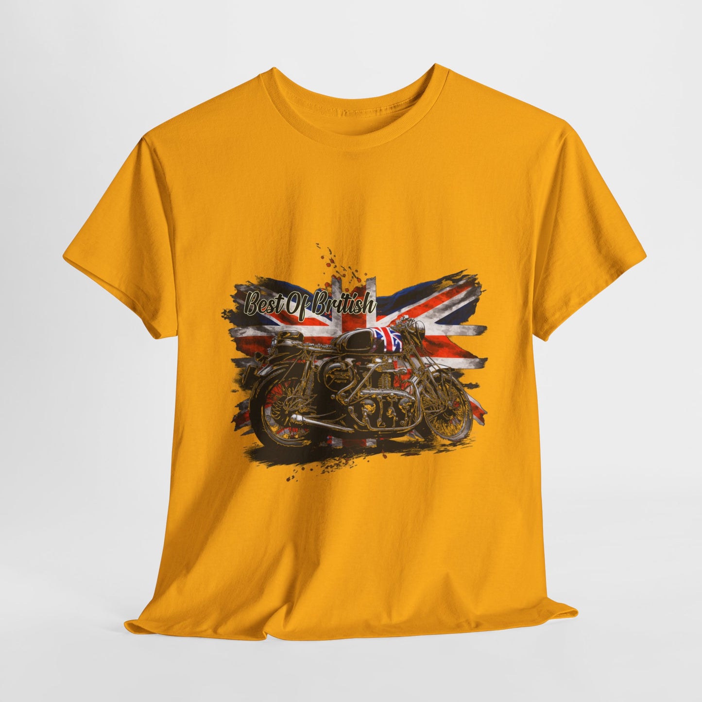 Classic Fit Best of British Biker Shirt - Double-Needle Hems
