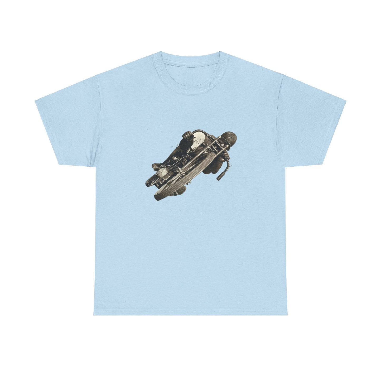 Stay Timeless with Leaning Hard Vintage Biker T-Shirt on Gildan 5000