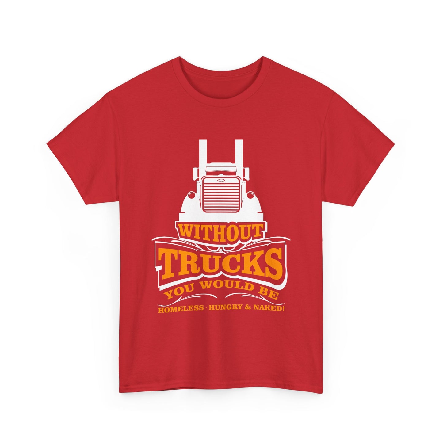 Edgy Trucker Style: Without Trucks You’d Be... Heavy Cotton Shirt