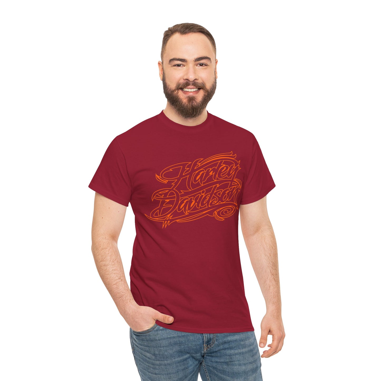 Harley Davidson Classic Fit Tee: Stylish Heavy Cotton Comfort