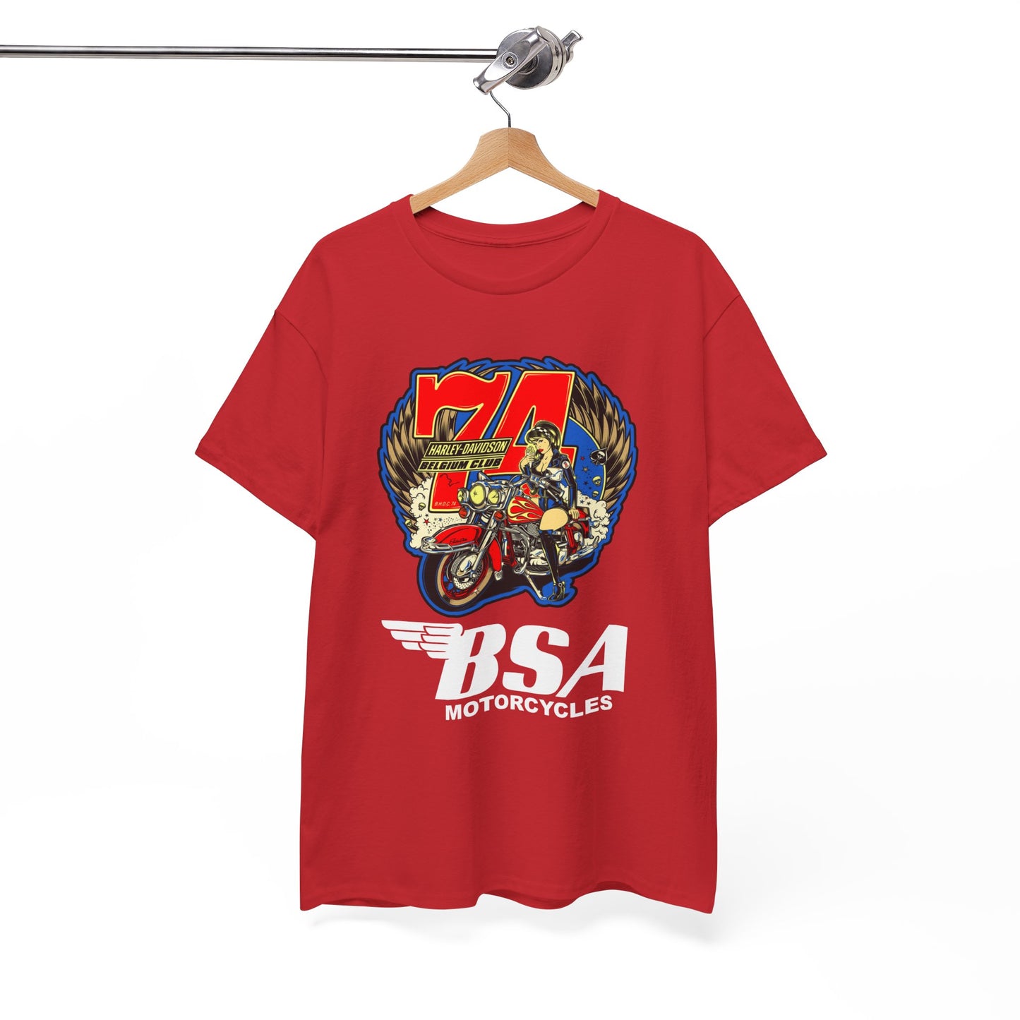 Harley Girl Biker T-Shirt - Gildan® 5000 Heavy Cotton™, Iconic Style for Female Riders