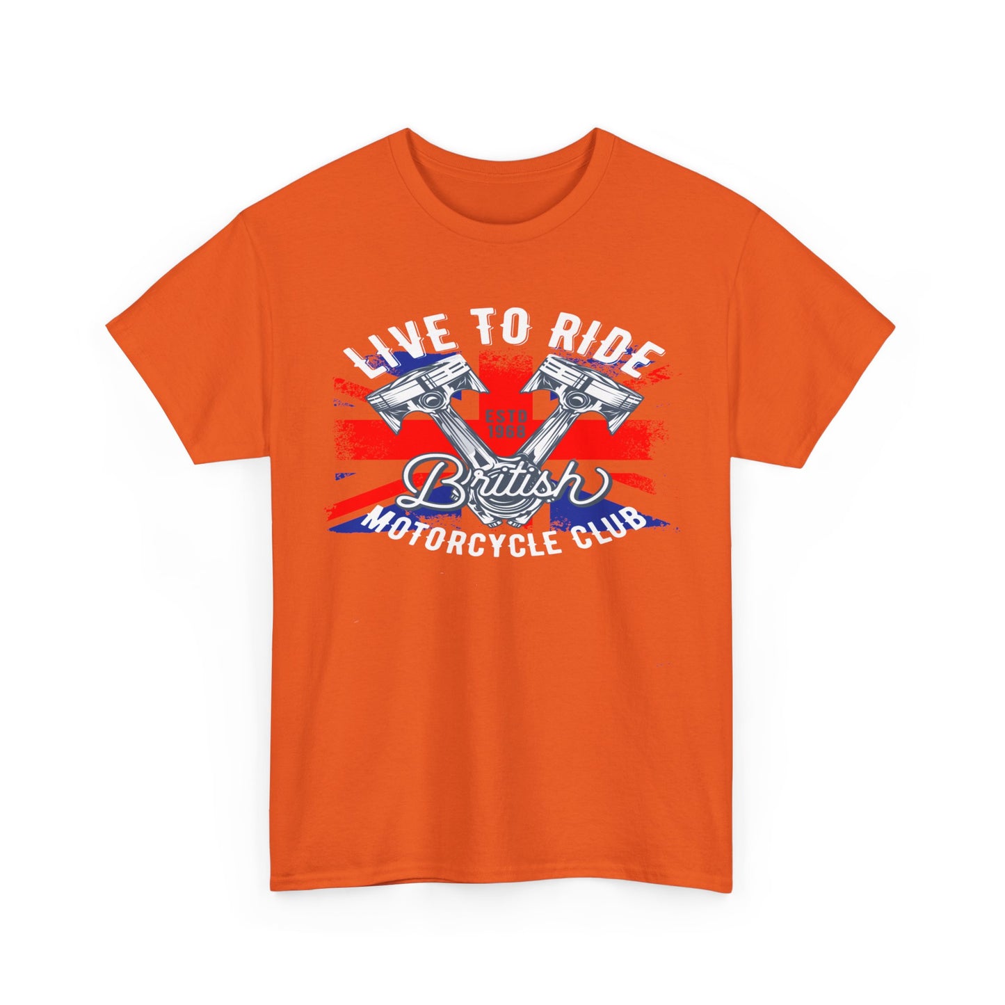 Live To Ride T-Shirt | Gildan® 5000 Heavy Cotton™ - Edgy Biker Style with Classic Fit