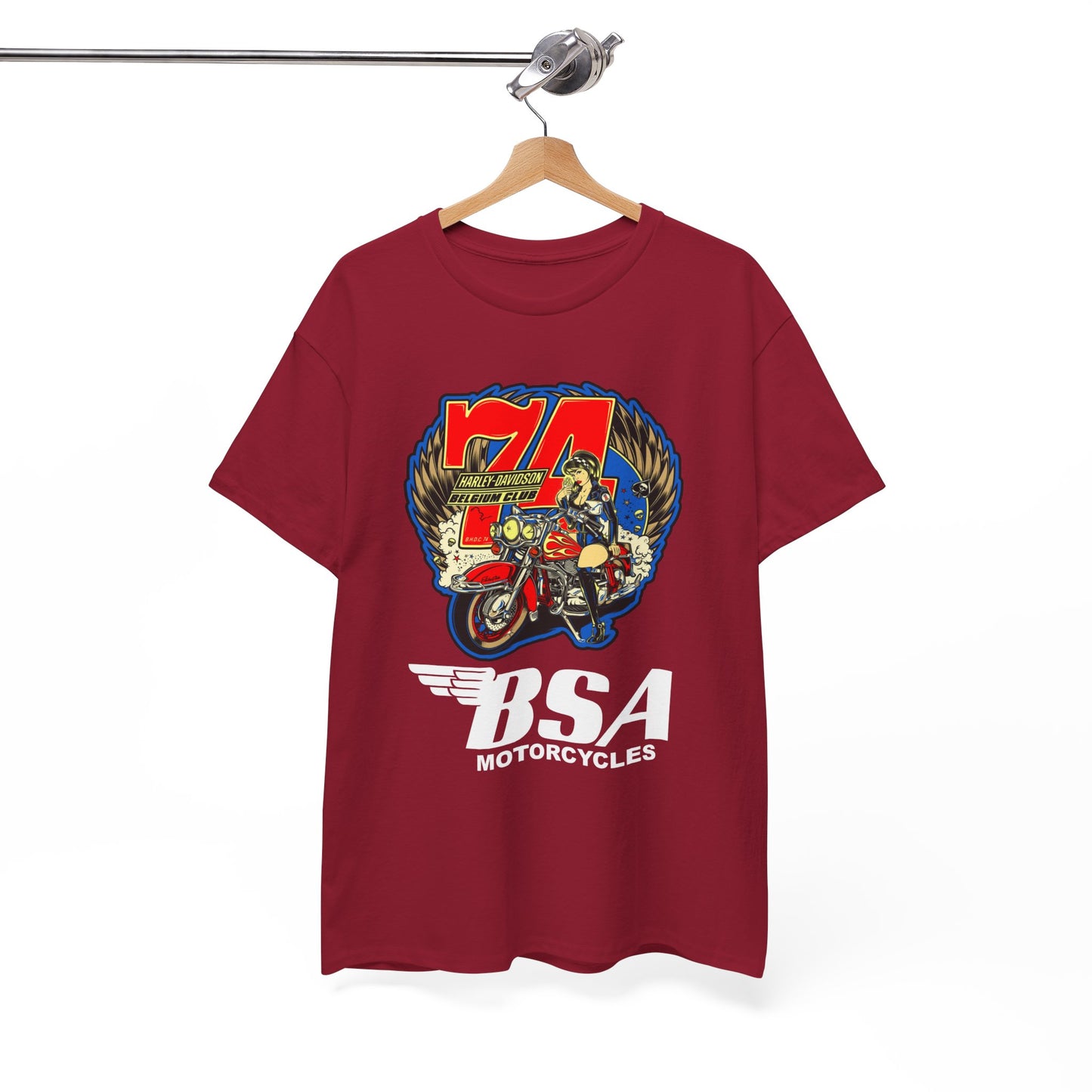 Harley Girl Biker T-Shirt - Gildan® 5000 Heavy Cotton™, Iconic Style for Female Riders