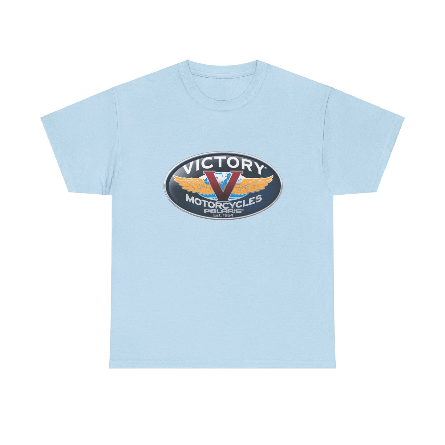 Victory Polaris Logo Tee - Gildan® 5000 Heavy Cotton™, Quality Fabric for the Modern Biker